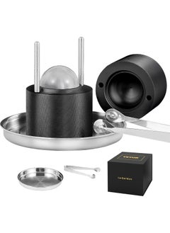 VEVOR VEVOR Ice Ball Press, 2.4" Ice Ball Maker, Aviation Aluminum Ice Ball Press Kit for 60mm Ice Sphere, Ice Press with Tong and Drip Tray, for Whiskey, Cocktail, Bourbon, Scot on Party & Holiday, Black  - Image 1