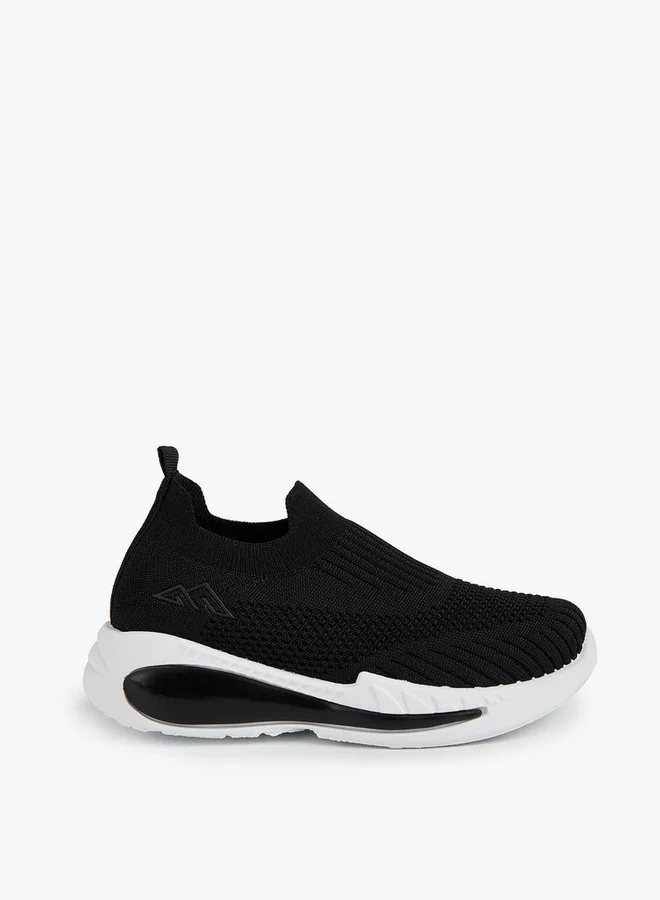 Oaklan by Shoexpress Textured Slip-On Sports Shoes with Pull Tab