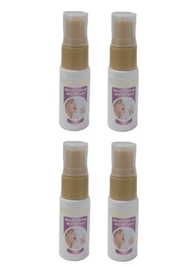 4 Pcs Calm Fresh Mouth Spray With Fruits 15 Ml - Image 1