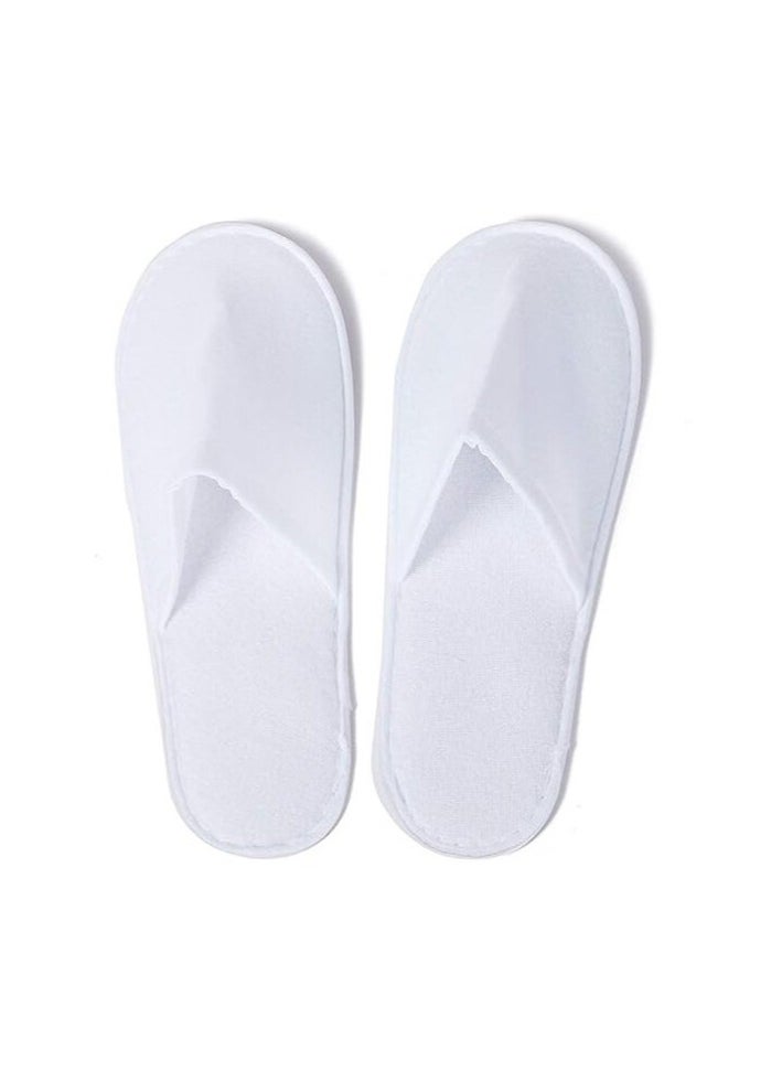 Generic - 10 Pairs of Standard Soft Disposable Fabric Slippers for Guests,serviced apartments, Hotel, or Spa - Comfortable, Hygienic, and Lightweight - Image 1