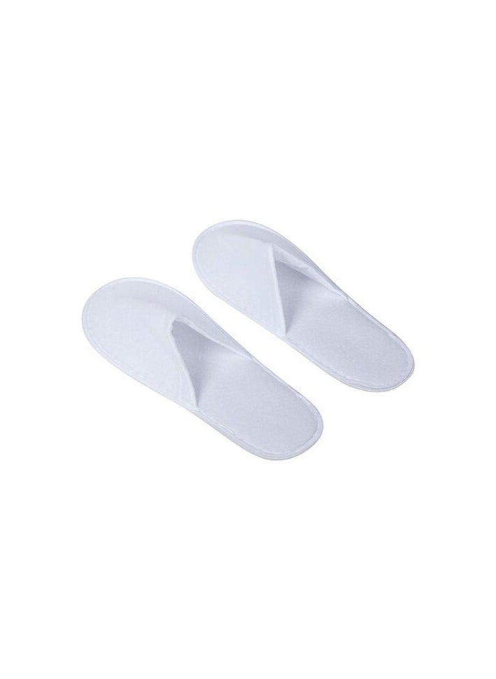 Generic - 10 Pairs of Standard Soft Disposable Fabric Slippers for Guests,serviced apartments, Hotel, or Spa - Comfortable, Hygienic, and Lightweight - Image 1