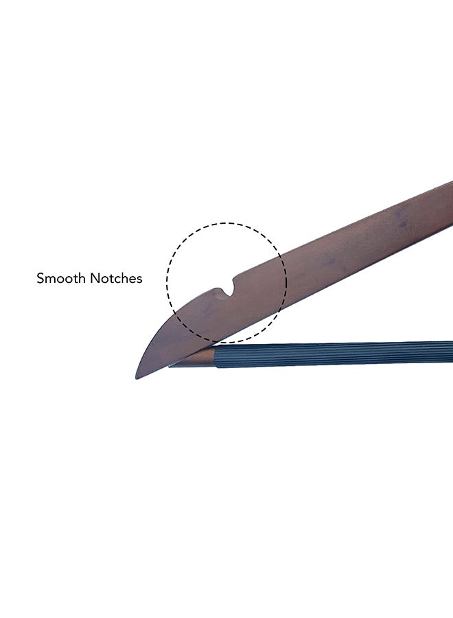 Noon East 10 Piece Wooden Suit Hangers with Non-Slip Pants and Smooth Finish Solid Wood Coat Hanger, 360 Degree Swivel Hook & Precisely Cut Notches for Camisole, Jacket, Pant, Dress Clothes, Vintage 44x22.5cm - Image 5