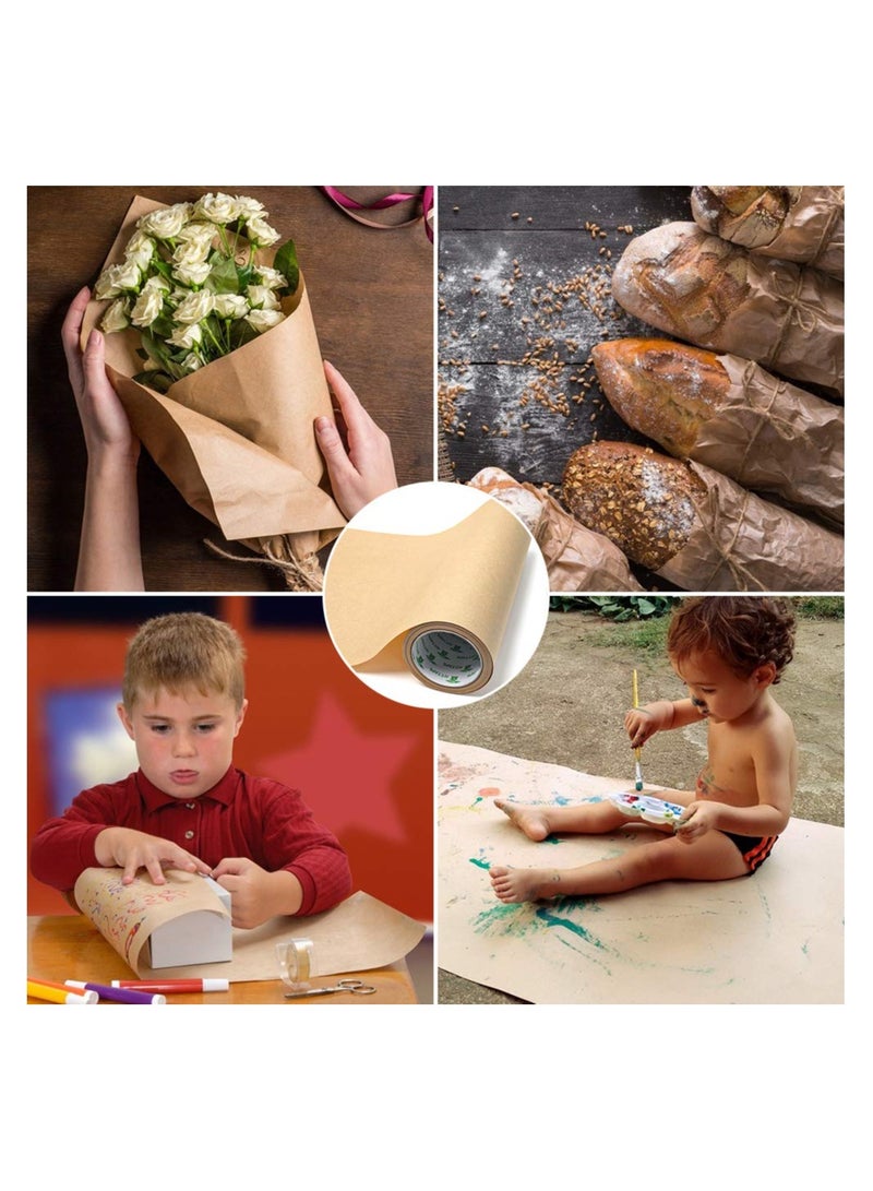 SYOSI Mill Brown Kraft Paper Jumbo Roll  Ideal for Gift Wrapping - Image 5