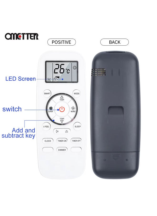 OMETTER - for Hisense York DG11L1-03 DG11L1-01 DG11L1-04 Air Conditioning Remote Control Dropship - Image 1