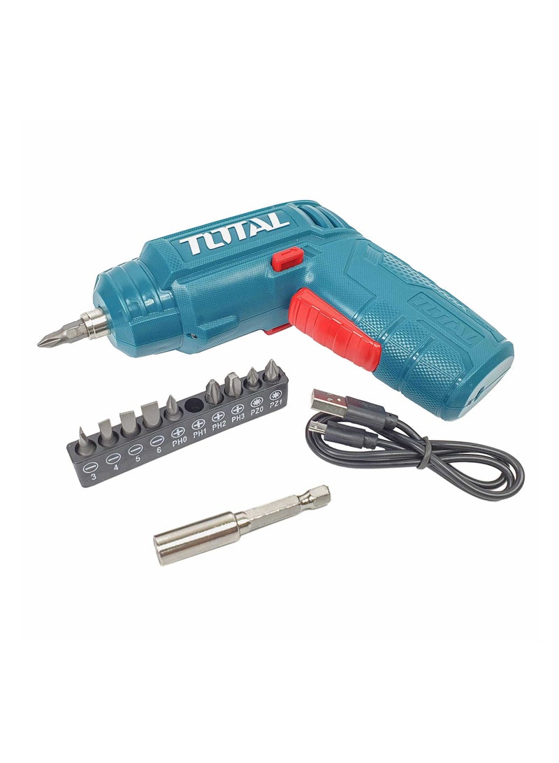 TOTAL Lithium Battery Screwdriver 4V 1.3Ah TSDLI0402 - Image 4