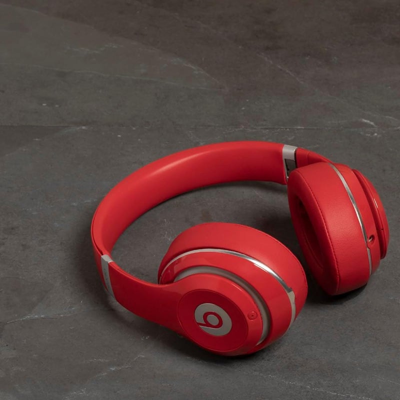 WC وسائد أذن بديلة Wicked Cushions لبياتس ستوديو 2 و 3 (B0501، B0500) سلكية ولاسلكية | لا تناسب بياتس سولو | جلد PU أنعم، رغوة معززة ولاصق أقوى | أحمر - Image 3