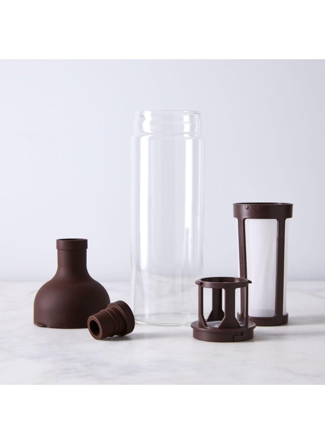 Chariot New York Cold Brew Coffee Bottle 650ml | Reusable Filter Coffee Maker Bottle | Durable Glass with Built-in Filter & Airtight Seal | Easy Homemade Cold Brew & Iced Coffee Maker - Image 2