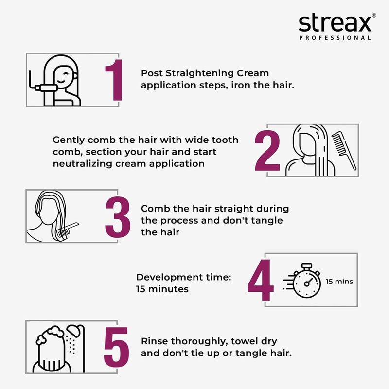 Streax Professional كريم تحييد الشعر من ستريكس برو 500 مل - Image 4