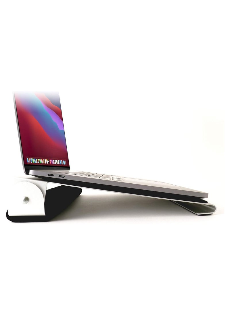 Rain Design - Rain Design - iLap 15 Stand For Macbook Pro 15, Cable Management, Lightweight, Portable & Comfortable with Notebook Cooling Pads - Image 1