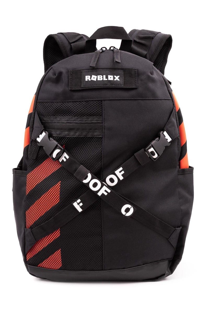 Bamboo Bark Roblox Backpack for Kids, Gamer School Bag with Iconic Roblox Characters, Padded Straps & Front Pocket - Image 2