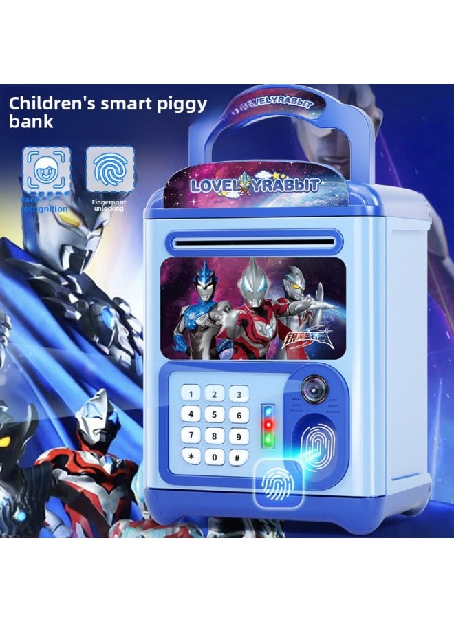 Generic - Password Super Large Capacity Tank Anti-variety Of Birthday Gifts Can Be Piggy Bank Fall Storage Money Access Boy Altman Creative-Color:Ultraman Key Unlock Pattern Random-Size:Battery Version - Image 1