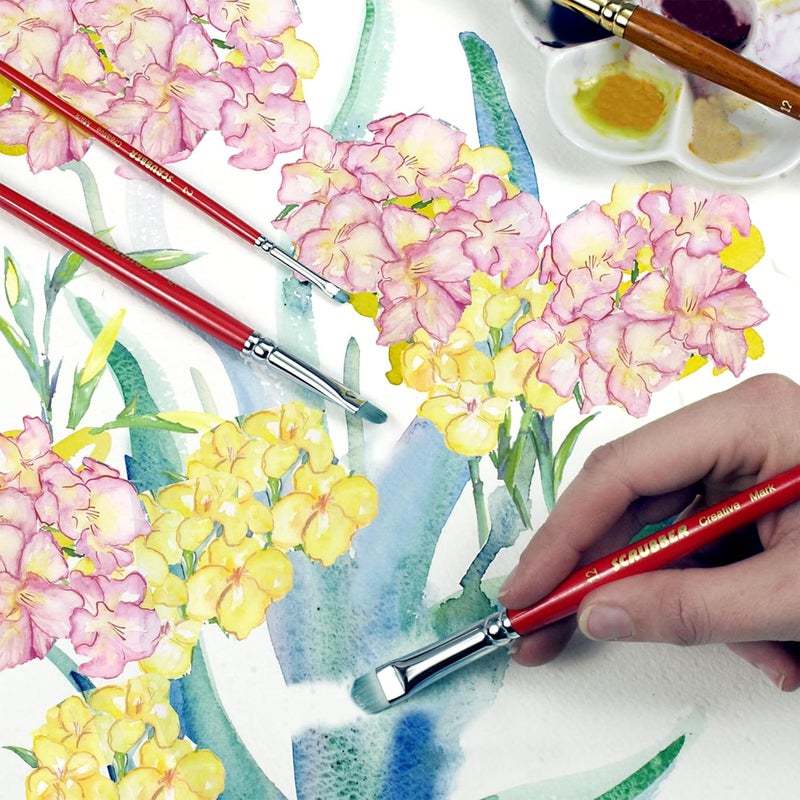 Creative Mark Original Scrubber Watercolor Brush Set of 3 - Nylon Brushes for Artists - Image 3