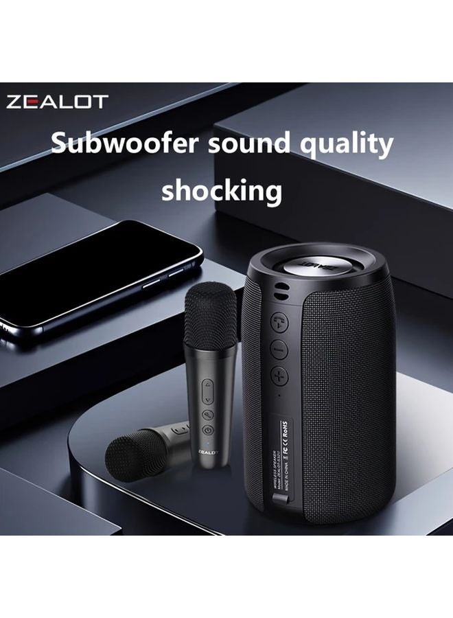 بلاك زيلوت إس 32 سماعات لاسلكية مع ميكروفون مزدوج، محمولة، TWS، جهور graves، 1800 مللي أمبير، 12 ساعة وقت تشغيل - Image 2