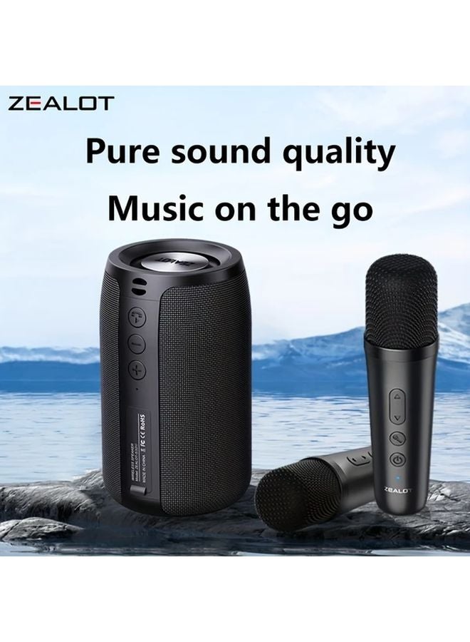 بلاك زيلوت إس 32 سماعات لاسلكية مع ميكروفون مزدوج، محمولة، TWS، جهور graves، 1800 مللي أمبير، 12 ساعة وقت تشغيل - Image 5