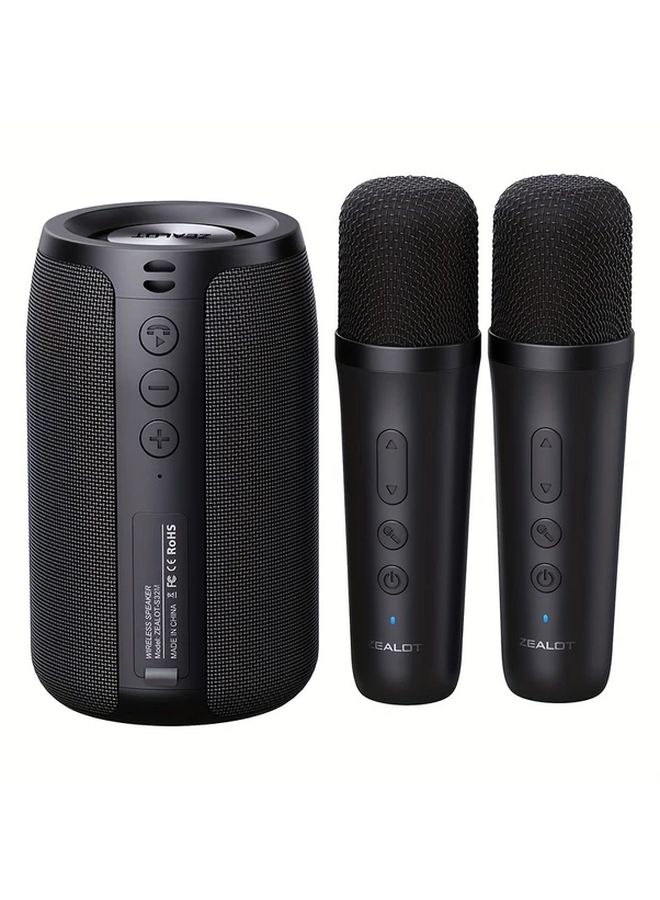 بلاك زيلوت إس 32 سماعات لاسلكية مع ميكروفون مزدوج، محمولة، TWS، جهور graves، 1800 مللي أمبير، 12 ساعة وقت تشغيل - Image 1