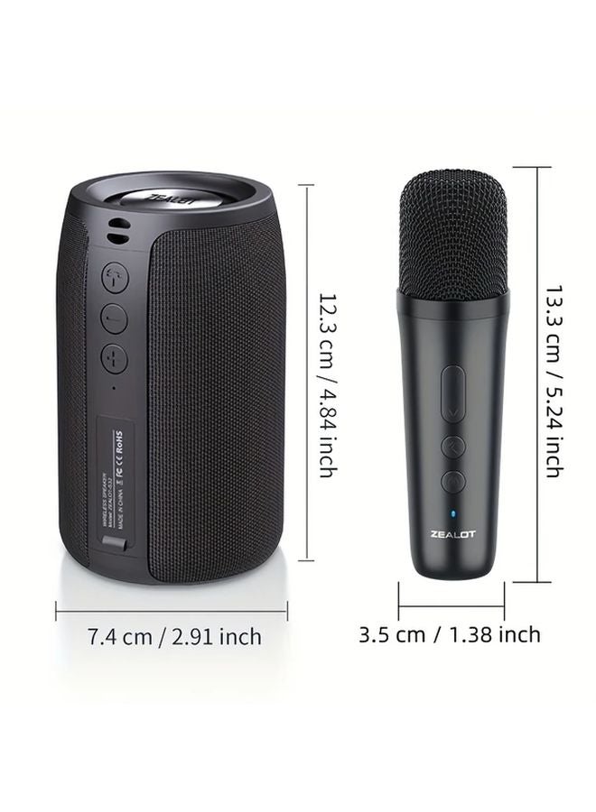 بلاك زيلوت إس 32 سماعات لاسلكية مع ميكروفون مزدوج، محمولة، TWS، جهور graves، 1800 مللي أمبير، 12 ساعة وقت تشغيل - Image 3