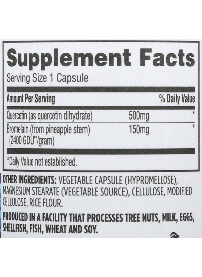 Quercetin With Bromelain 100 Count