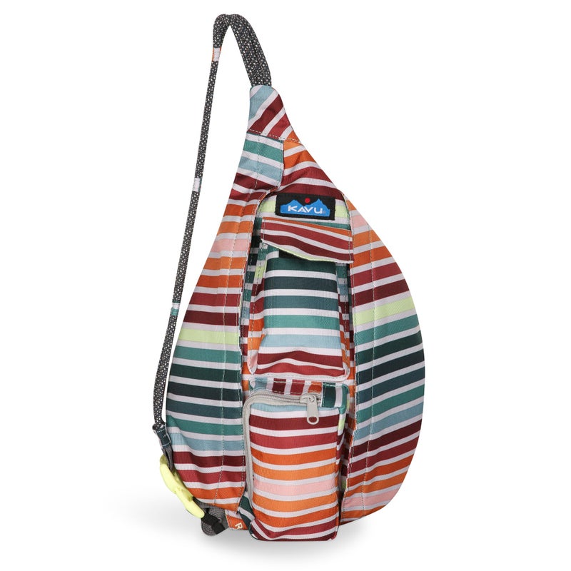 KAVU Mini Rope Sling Pack with Adjustable Rope Shoulder Strap November Stripe - Image 2
