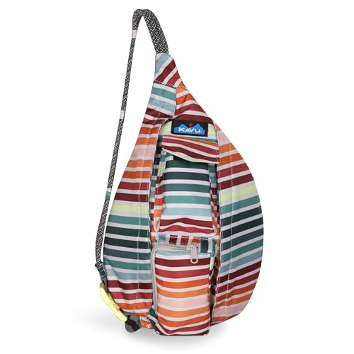KAVU Mini Rope Sling Pack with Adjustable Rope Shoulder Strap November Stripe - Image 1