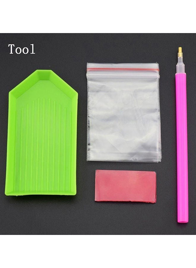 NIBEMINENT DIY 5D Diamond Embroidery Cross Stitch Mosaic Forest Painting Kit Multicolour 80x45cm - Image 4