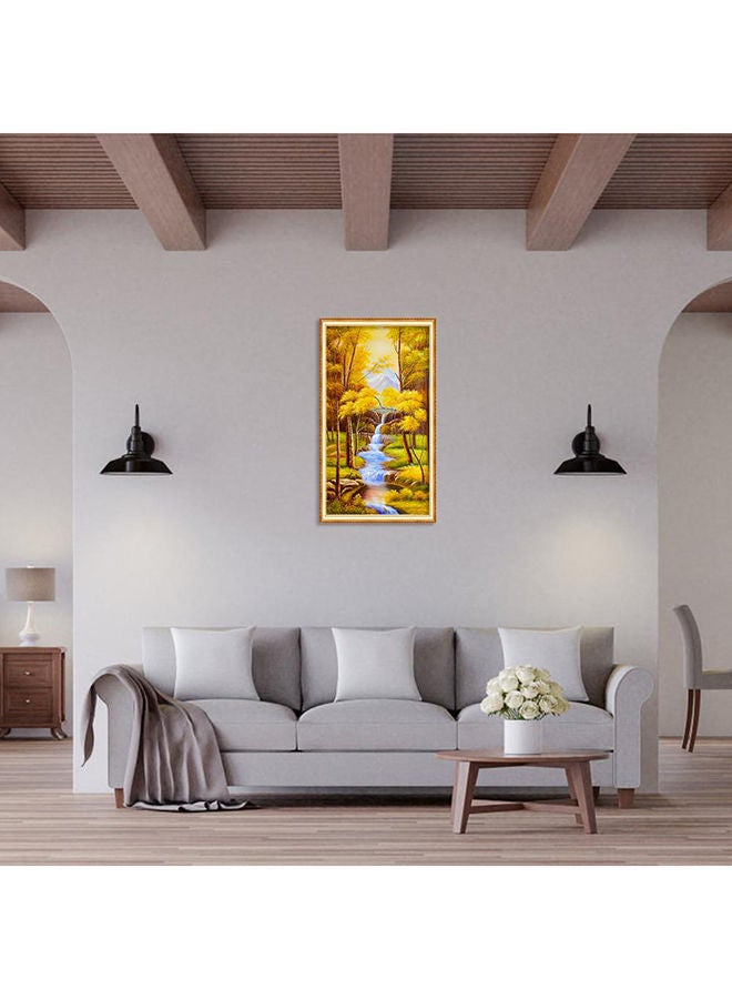 NIBEMINENT DIY 5D Diamond Embroidery Cross Stitch Mosaic Forest Painting Kit Multicolour 80x45cm - Image 3