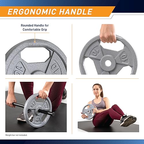 Marcy Classic 1" Cast Iron Standard Grip Plates - 10lb - Image 4