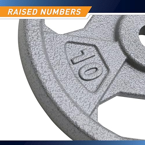 Marcy Classic 1" Cast Iron Standard Grip Plates - 10lb - Image 3