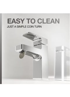 Kohler Kohler Hone Wash Basin Tap - Silver with Chrome Finish - Mixer Tap for Bathroom - Metal Sink Faucet - Modern Minimalist Design with Lasting Shine - Durable Solid Metal Construction 22534IN-4ND-CP  - Image 5