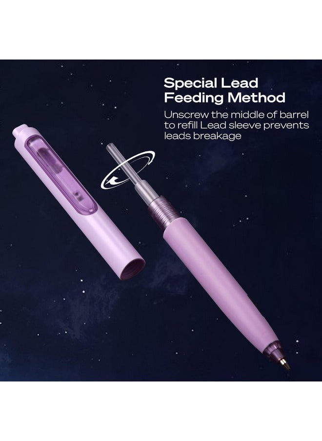 WRITECH Up Mechanical Pencil Set: 6Ct Pastel Mechanical Pencils 0.7Mm With 4 Tubes Of Hb Lead Refills And 2 Extra Erasers For Writing Drawing Sketching Drafting  - Image 5