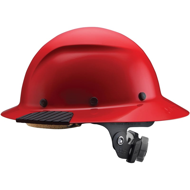 LIFT SAFETY Dax Fiber Resin Full Brim Safety Helmet | 6 Point Suspension for Comfort & Impact Protection | Red - Image 1