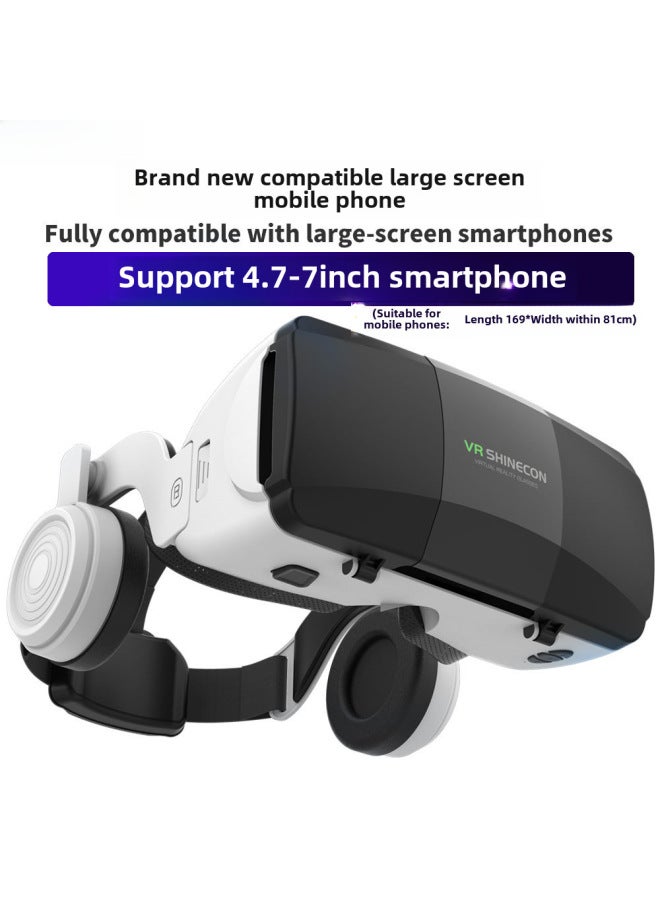 VR Shinecon G06ED Virtual Reality Gaming Helmet Selected Magic Mirror 3D Game Headset For Children Adults Fashion Business Mass-Color:G06ED Y1 WHITE - Image 3