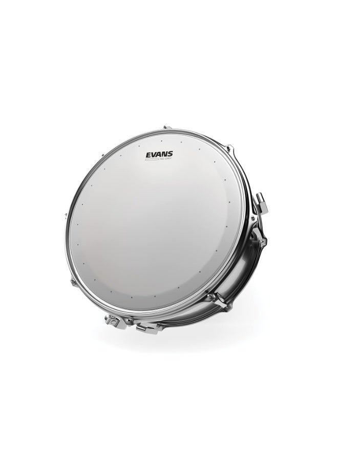 EVANS Evans Genera HD dry Snare Drum Head, 13” (White)– Coated Drum Head Made Using Two Plies of Film –Overtone Ring Controls Sustain – Small Vent Holes Eliminate Stray Harmonics –Great for Live and Studio - Image 3
