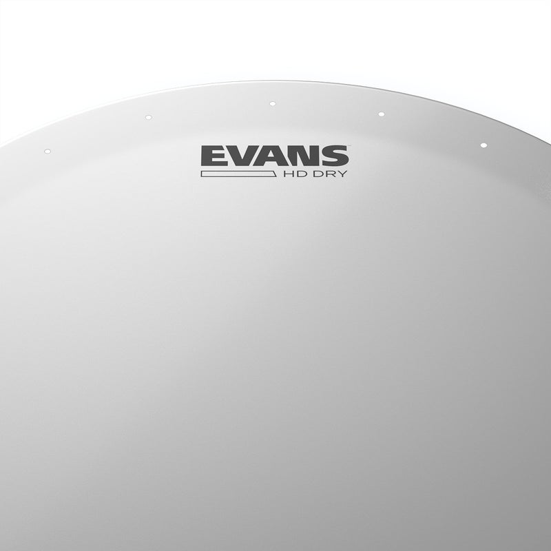 Evans Genera HD Dry Snare Drum Head, 13â€ (White)â€“ Coated Drum Head Made Using Two Plies of Film â€“Overtone Ring Controls Sustain â€“ Small Vent Holes Eliminate Stray Harmonics â€“Great for Live and Studio - Image 2