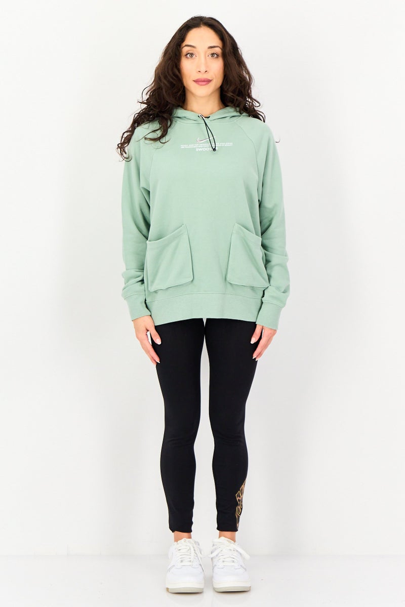 Nike Women Oversized Fit Long Sleeve Outdoor Hoodie, Sage - Image 2