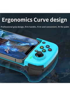 Beauenty D3 Wireless Mobile Phone Game Handle Bluetooth 5.0 Android Ios Direct Connect MFI Bluetooth Stretch Game Handle Eat Chicken-Product Color:Blue  - Image 4