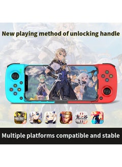 Beauenty D3 Wireless Mobile Phone Game Handle Bluetooth 5.0 Android Ios Direct Connect MFI Bluetooth Stretch Game Handle Eat Chicken-Product Color:Blue  - Image 3