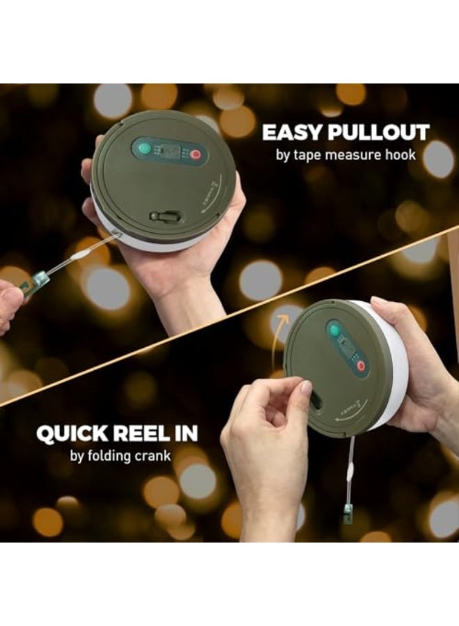 يلا بيك شريط مصابيح تخييم 2 في 1 سريع التخزين بطول قابل لاعادة الشحن مع 8 اوضاع، مصباح LED محمول مقاوم للماء للتعليق لتزيين والحفلات والتخييم - Image 5