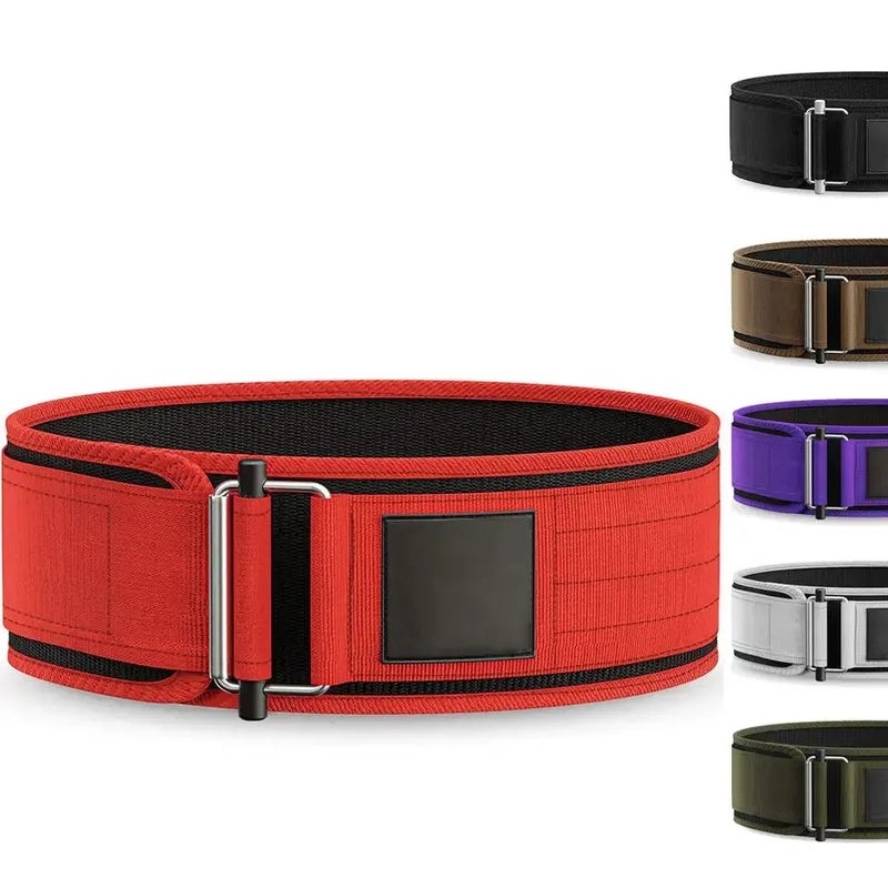Bluejw Powerlifting Bodybuilding Belt - 10mm/13mm Leather Weight Lifting Belt - Gym Training Waist Trimmer for Endurance & Strength Training - Image 2