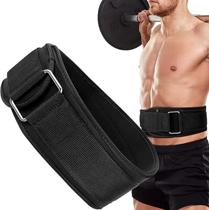 Bluejw Powerlifting Bodybuilding Belt - 10mm/13mm Leather Weight Lifting Belt - Gym Training Waist Trimmer for Endurance & Strength Training - Image 1