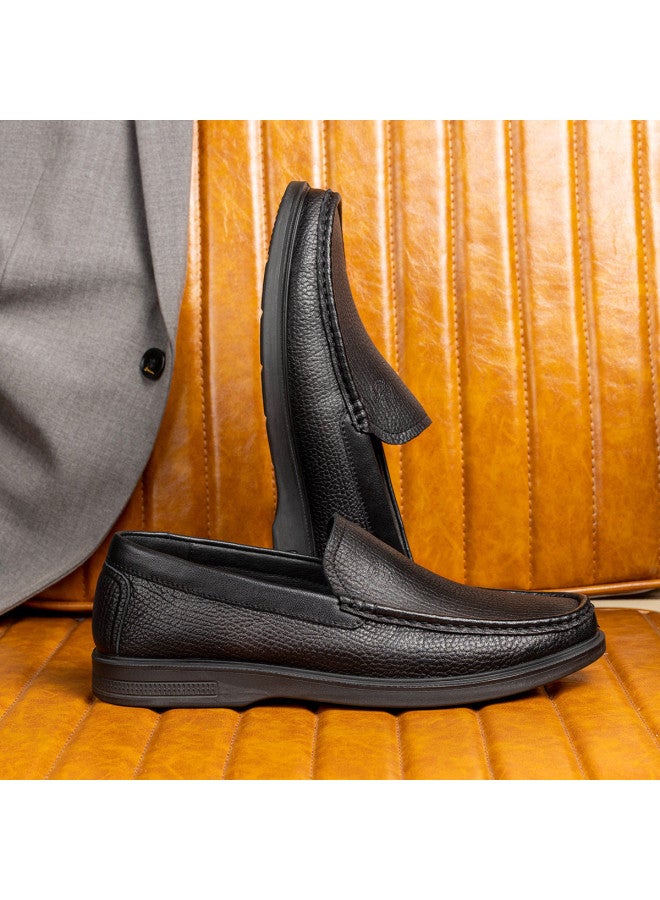 Old Man'S Head Top-grain Lamb Leather】men's Leather Shoes - Business Casual Slip-ons For Spring & Autumn - Dad Shoes For Middle-aged & Elderly Gentlemen - Image 5