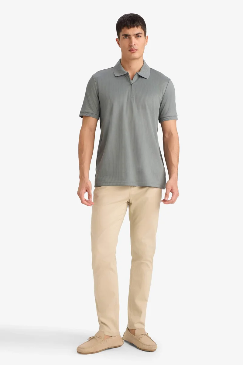ديفاكتو Regular Fit Short Sleeves Polo T-shirt