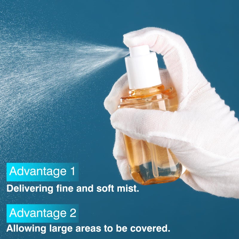 Dymoece Travel Spray Bottle 3 Pack 2.7oz/80ml Portable Plastic Small Spray Bottles Refillable Mini Spray Bottle Empty Fine Mist Spray Bottles for Makeup Removers, Perfume, Essential Oils Toners Rose Waters - Image 3