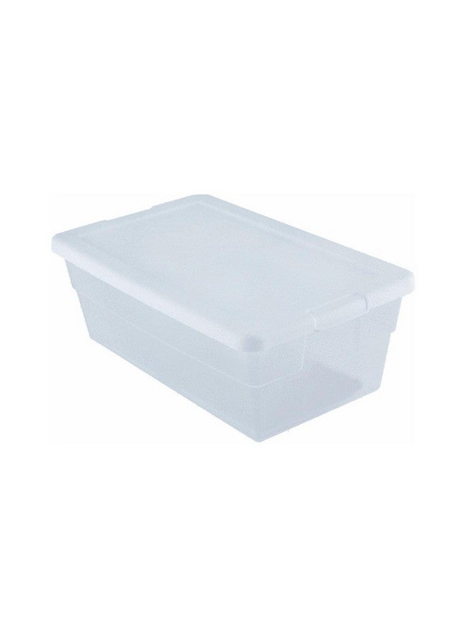 Sterilite Storage Box 13.5" X 8.3" X 4.8", 6 Qt. Clear - Pack of 4