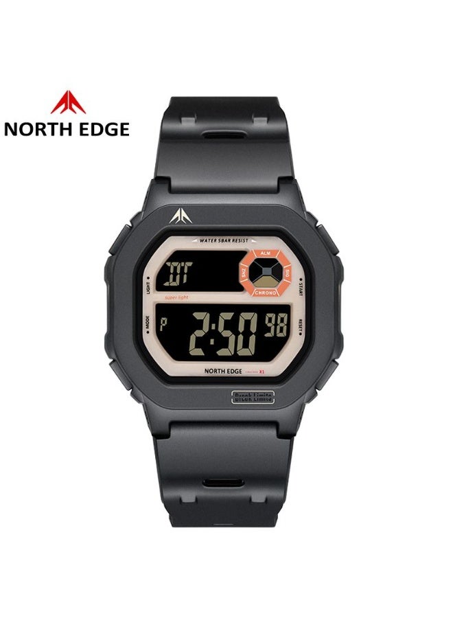 NORTH EDGE trend night light waterproof sports electronic watch for couples, suitable for all age groups - Image 1