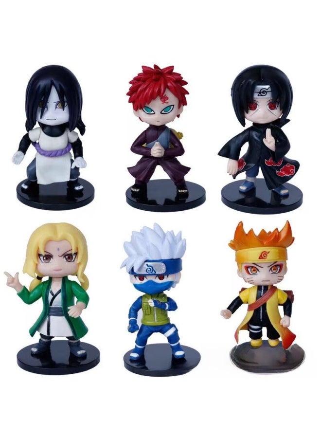 Naruto Hand-made Model Full Set Of Doll Q Version Naruto Sasuke Kakashi I Love Luo Ban Xiao Organization Ornaments-Color:(Ordinary) 68 Generation Pirate 1 Price (10 Times The Whole Set)  - Image 3