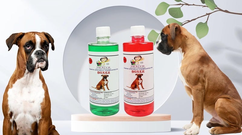 SWACCH Shampoo Specially FORMULATED for Boxer 500ML Combo Pack of 2 STRABWERRY NEEM ALOVERA - Image 1