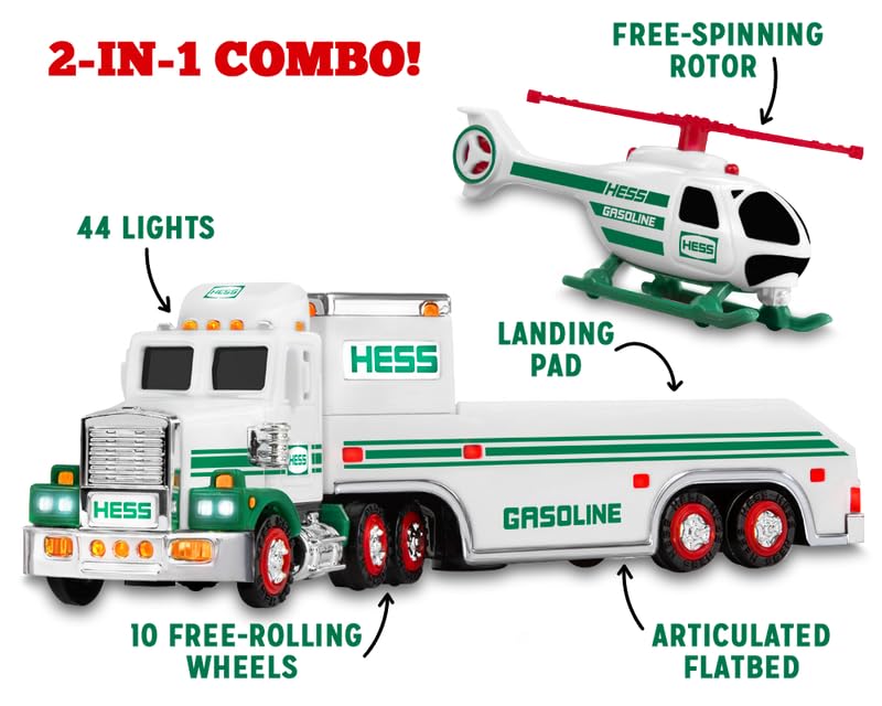 Hess 2025 Mini Collection Limited Edition 5in1 Miniature Toy Trucks Trailers with Lights Moving Parts Display Bases - Image 4