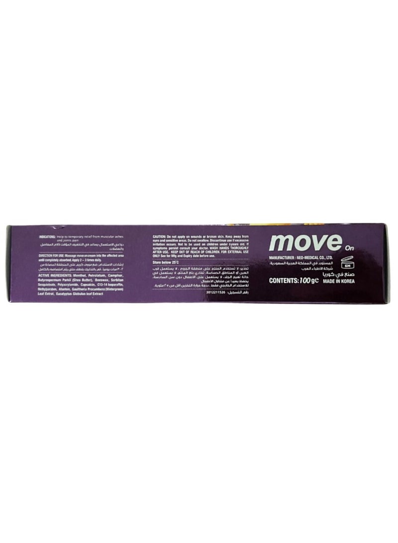 MOVE ON Cream Help to temporary relief from muscular aches and joints pain 100 g - Image 4