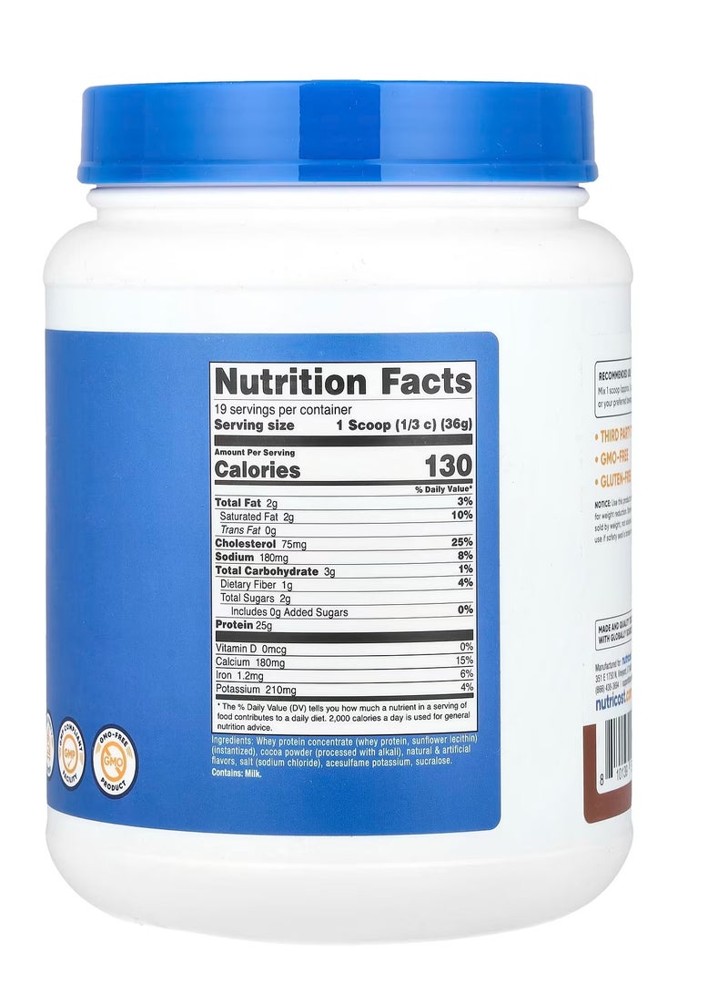 مسحوق بروتين مصل اللبن المركز من نيوتريكوست بنكهة الشوكولاتة 1.5 رطل - Image 2