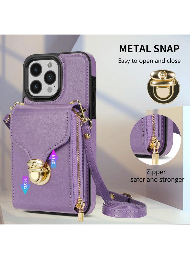 اس-توب جراب لهاتف iPhone 14 Pro مزود بسحاب ومحفظة بطاقات معدنية - Image 5